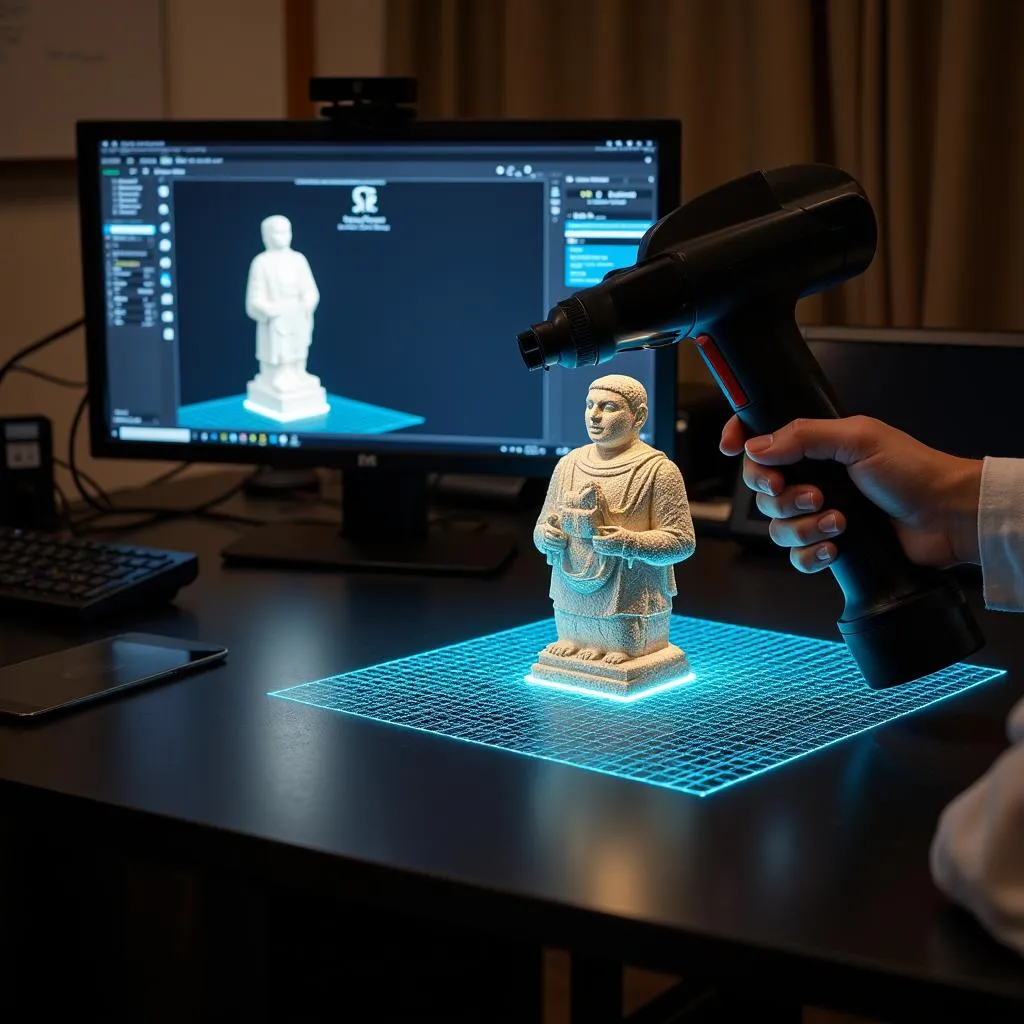 3D scanning of a cultural artifact