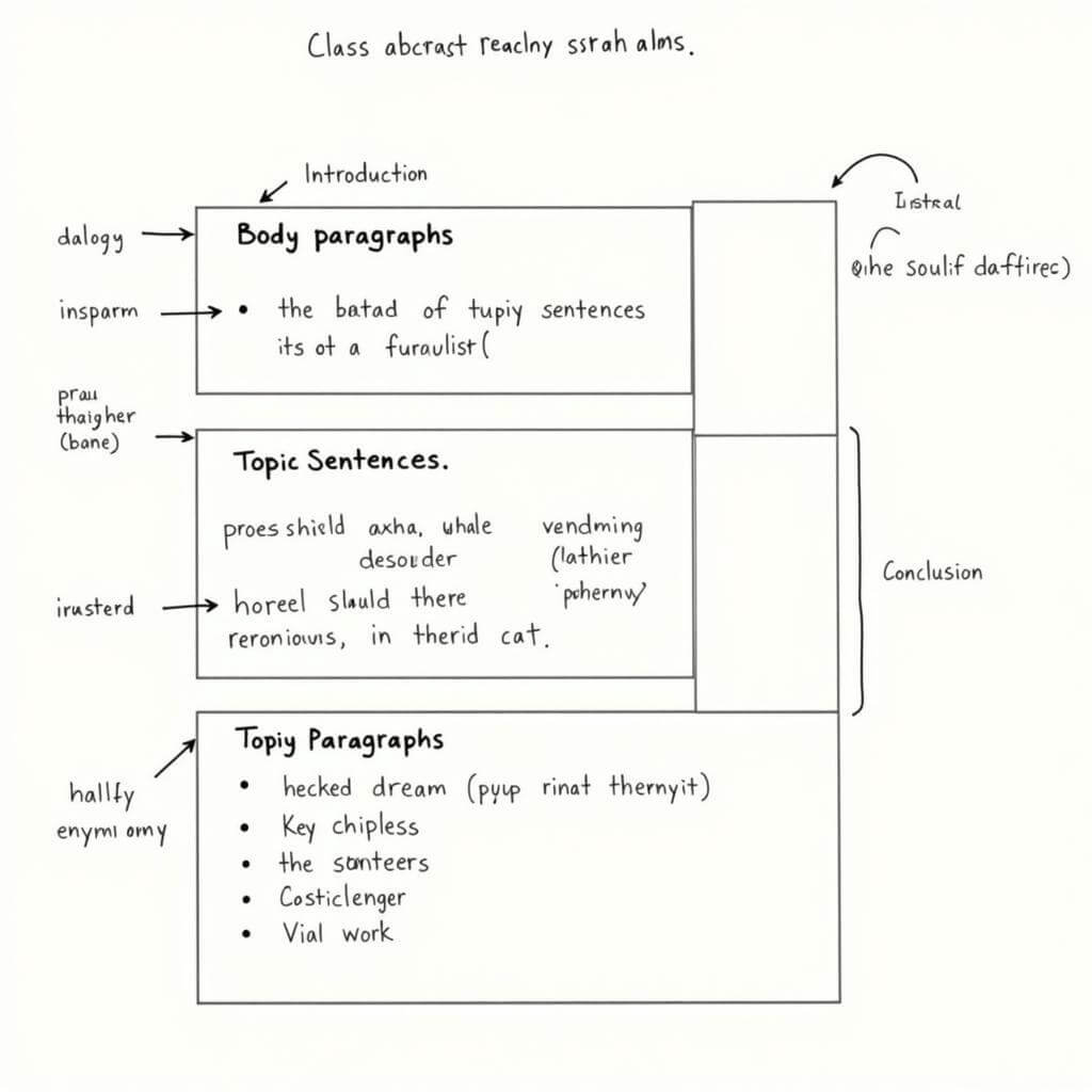 Overview of an abstract IELTS reading passage structure