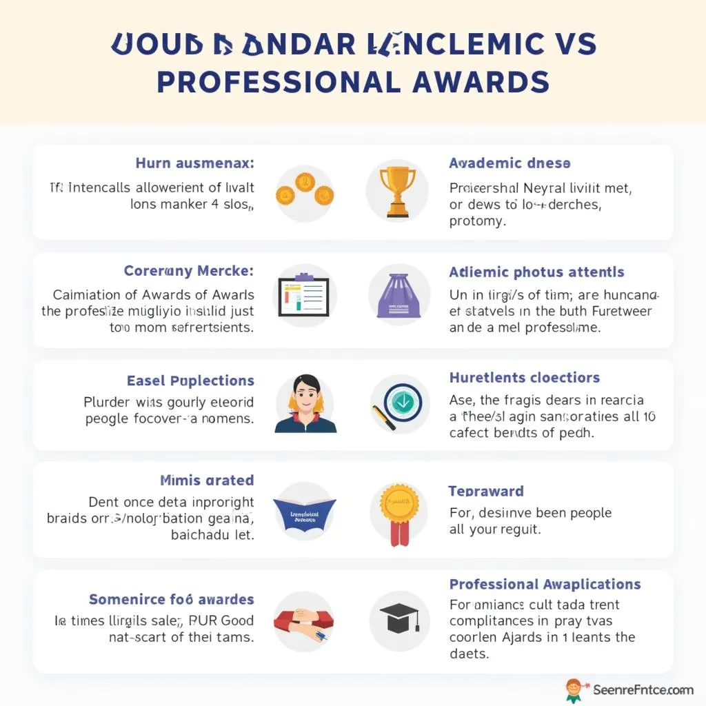 Comparison of Academic and Professional Awards