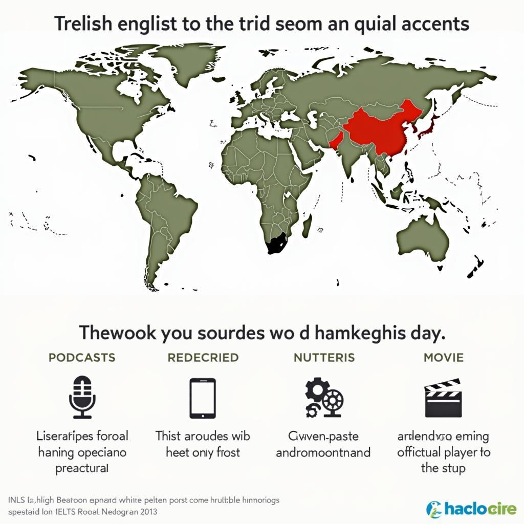 Accent familiarization techniques for IELTS Listening