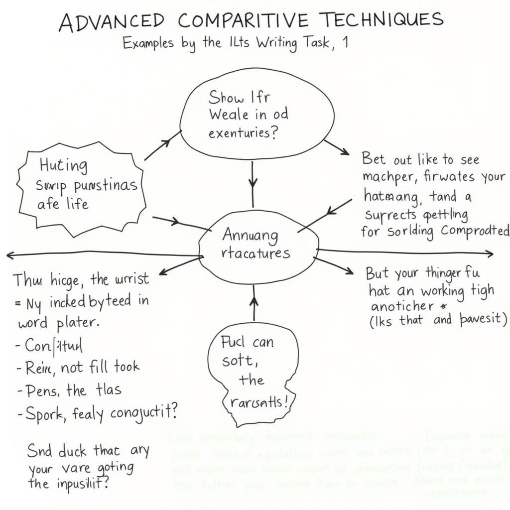 Advanced comparative techniques for IELTS Task 1