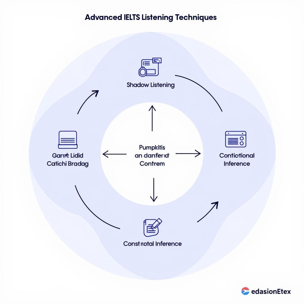 Advanced IELTS Listening Techniques Diagram