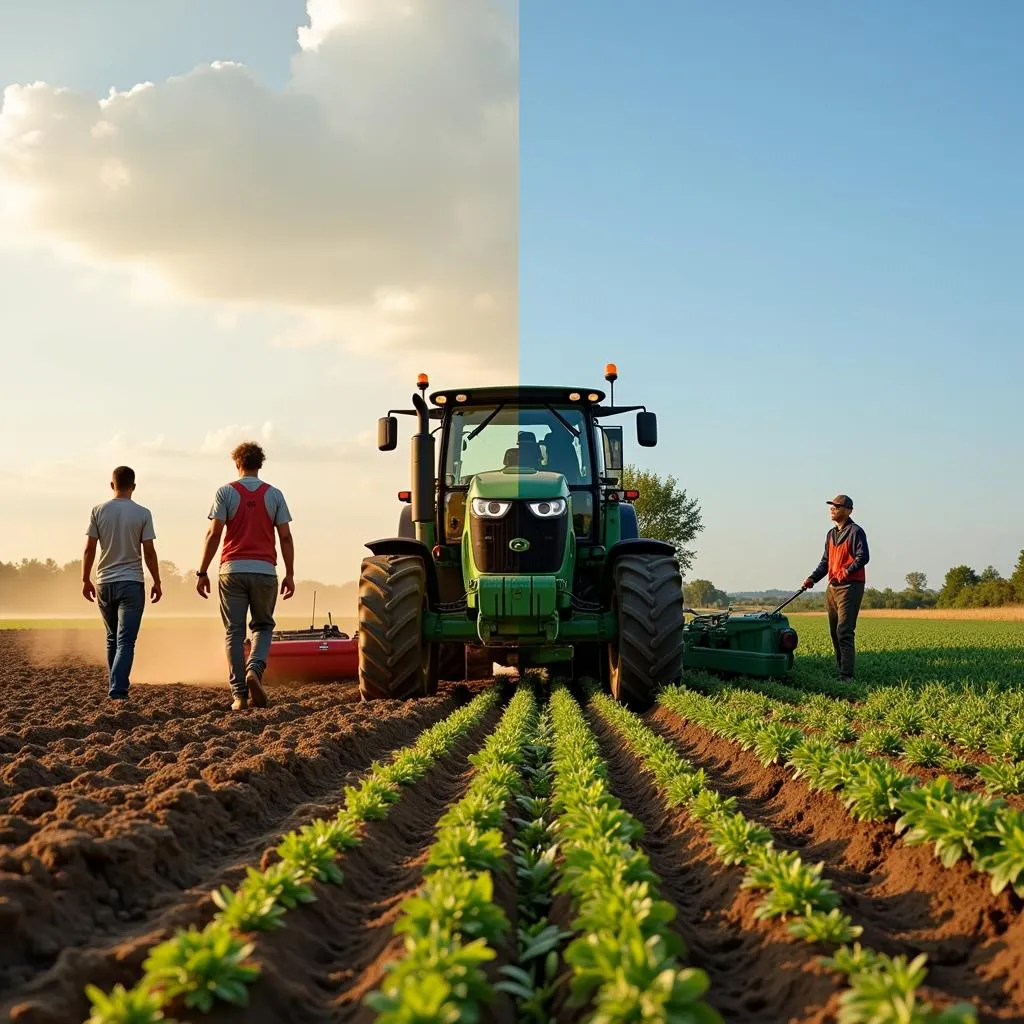 Impact of agricultural automation on farm workers