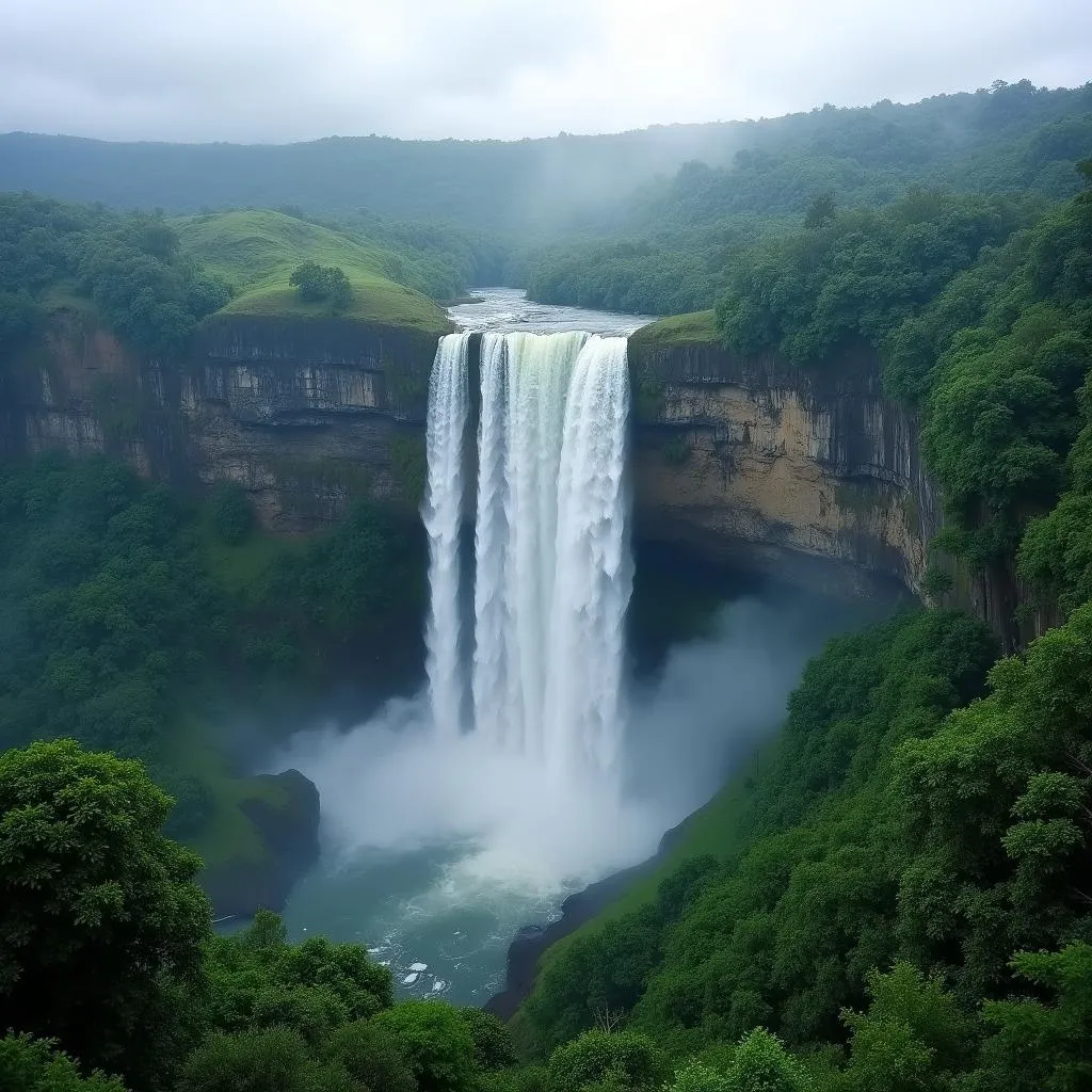 Angel Falls, the highest uninterrupted waterfall in the world