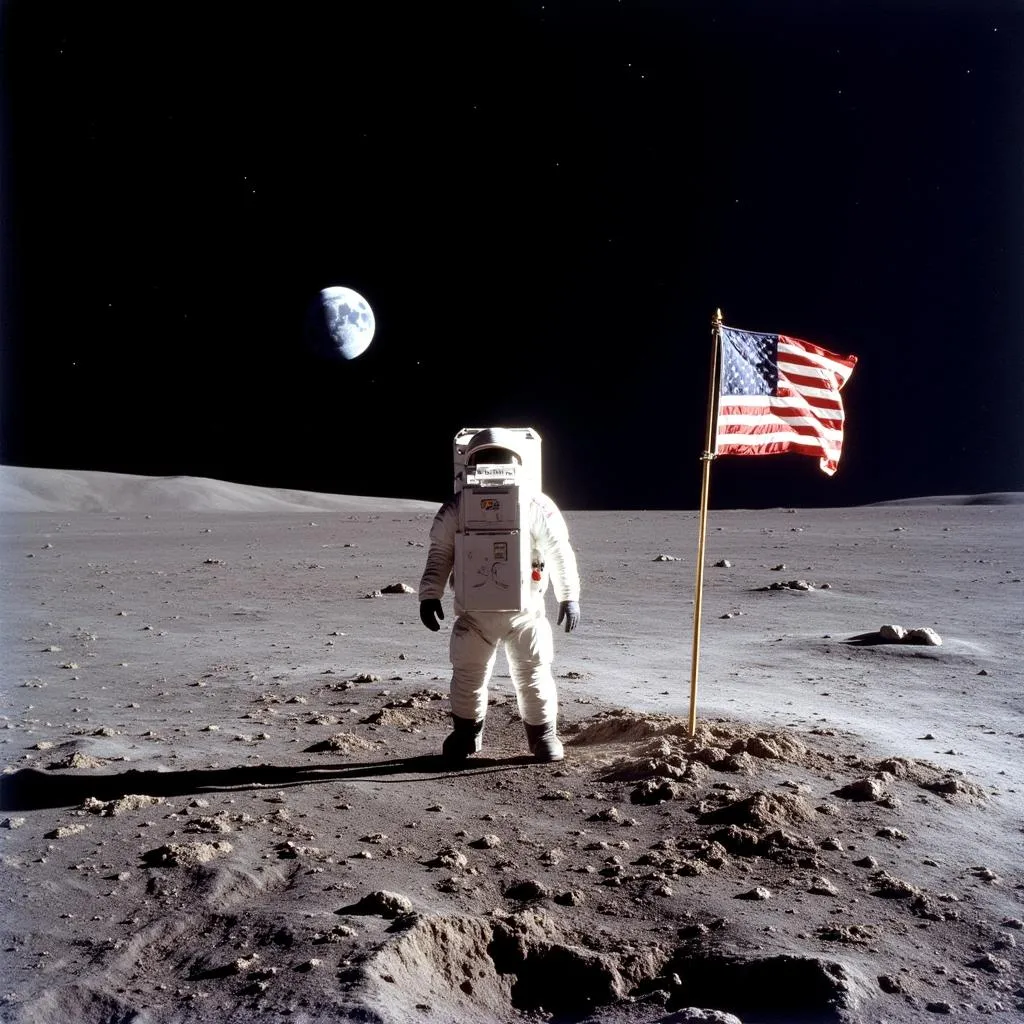 Apollo 11 Moon Landing Historical Moment