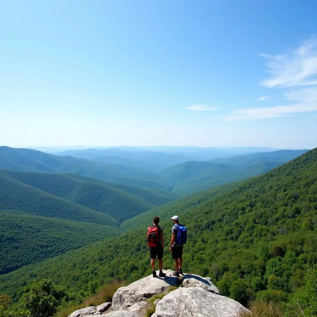 Panoramic view of the Appalachian Trail