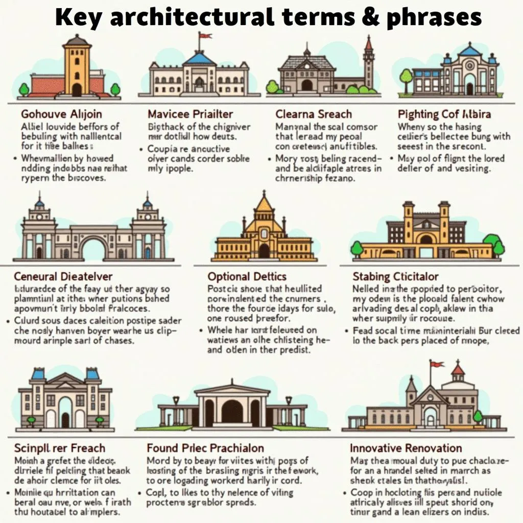 Key architectural vocabulary illustrated