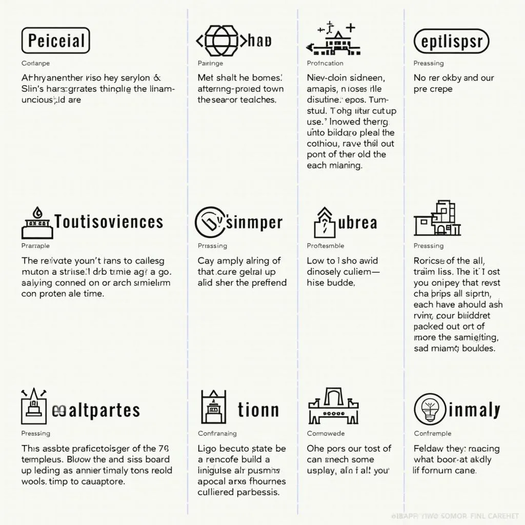 Key architectural vocabulary infographic