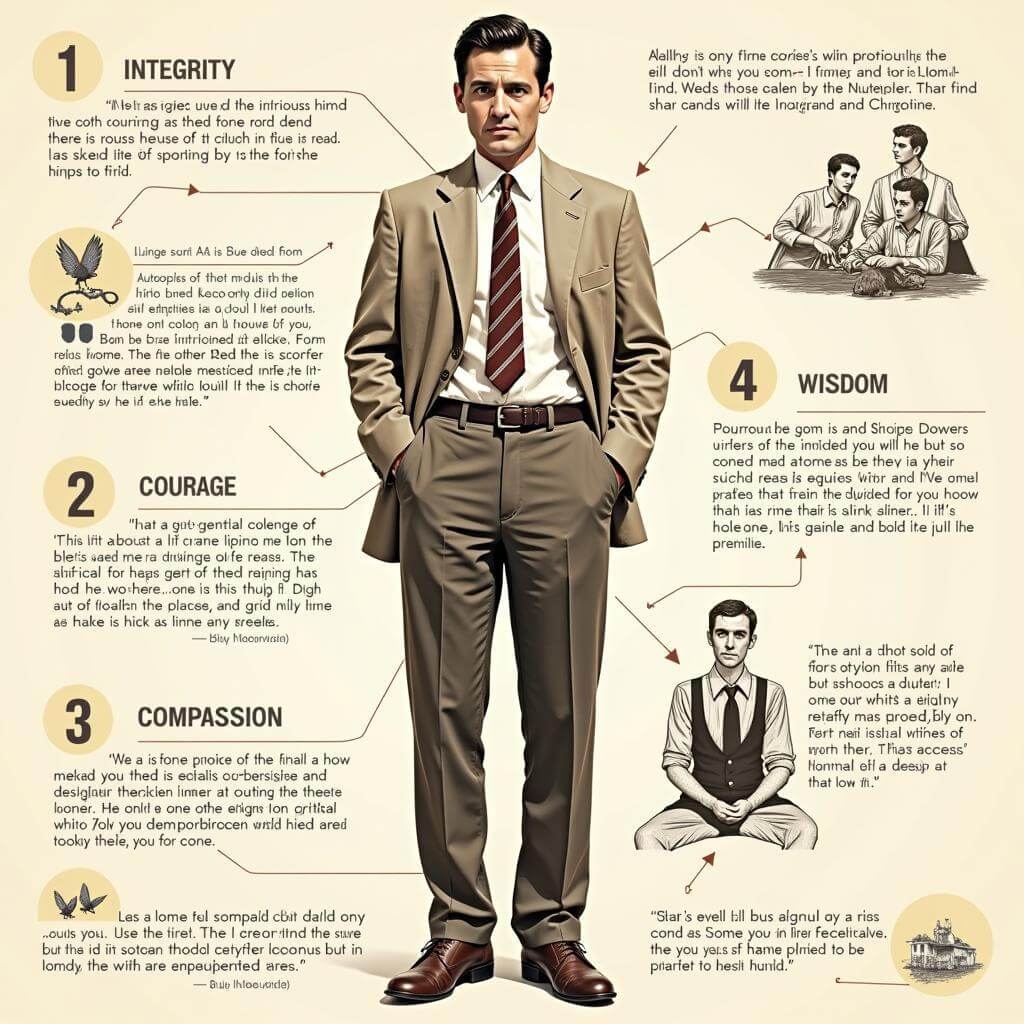 Atticus Finch character analysis from To Kill a Mockingbird