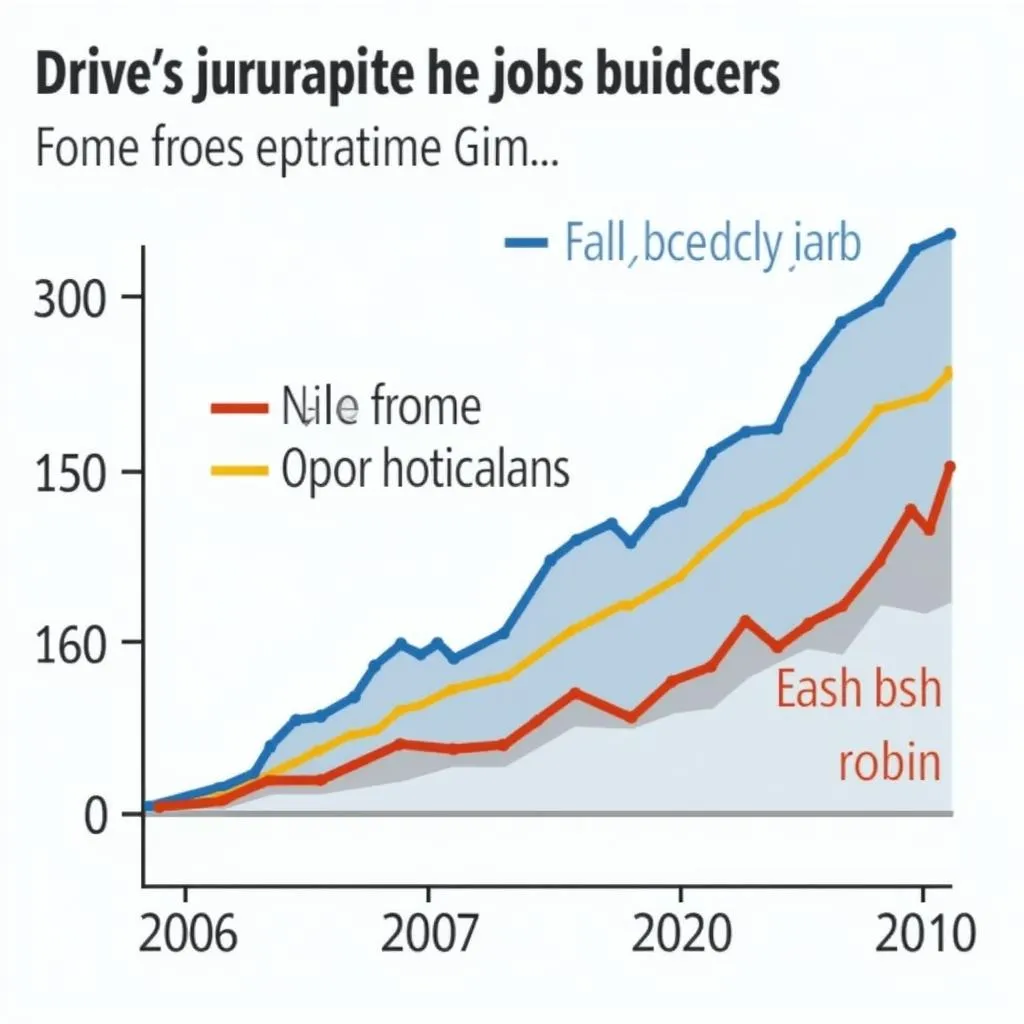 Graph showing the impact of automation on job market