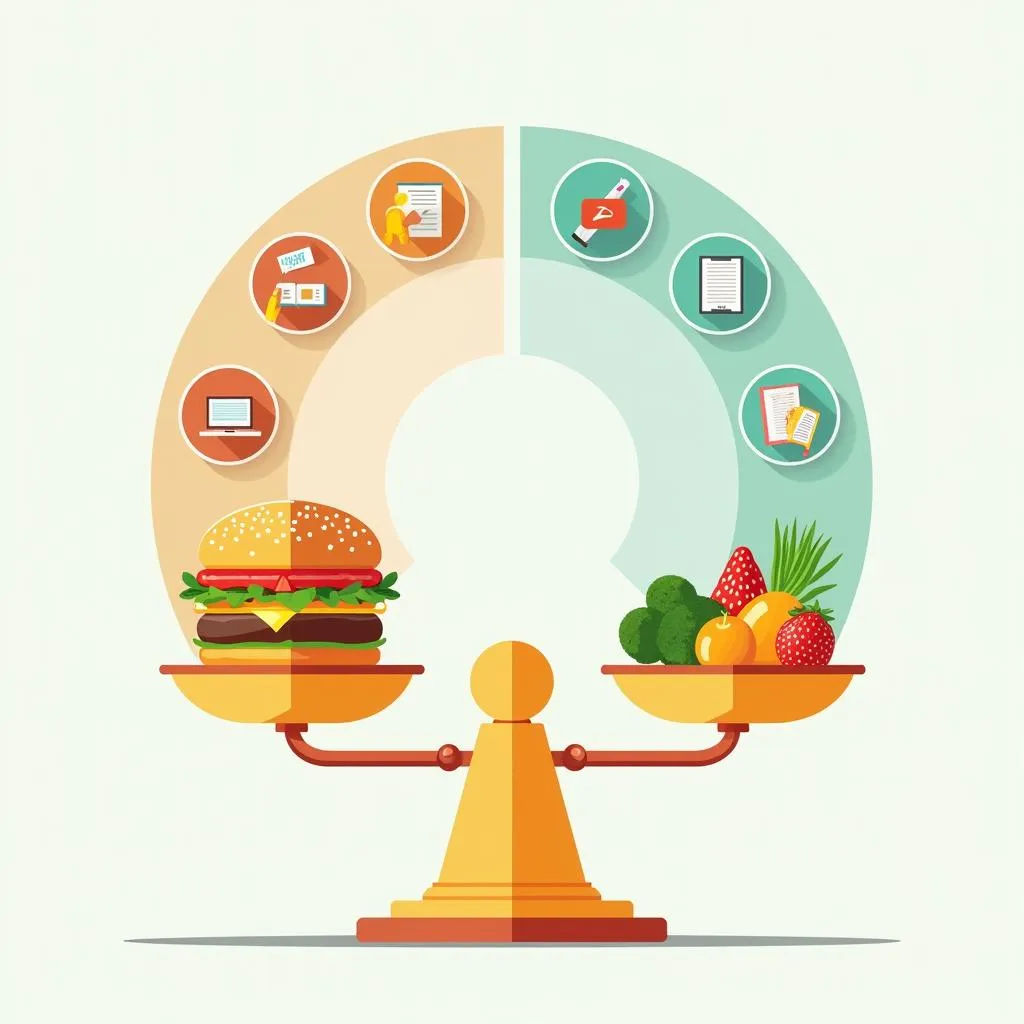 Balanced approach to fast food and health issues