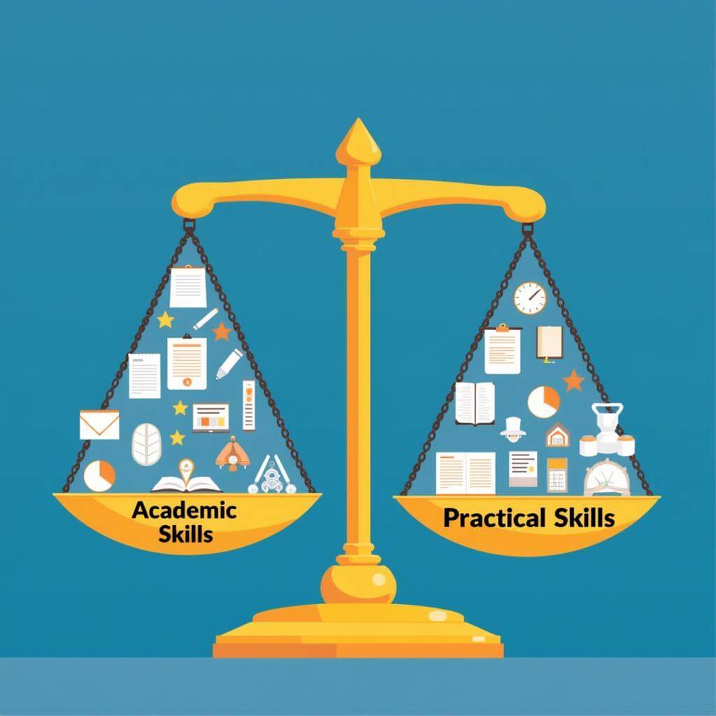 Balancing academic and practical skills in education