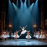 Modern ballet performance at Royal Opera House