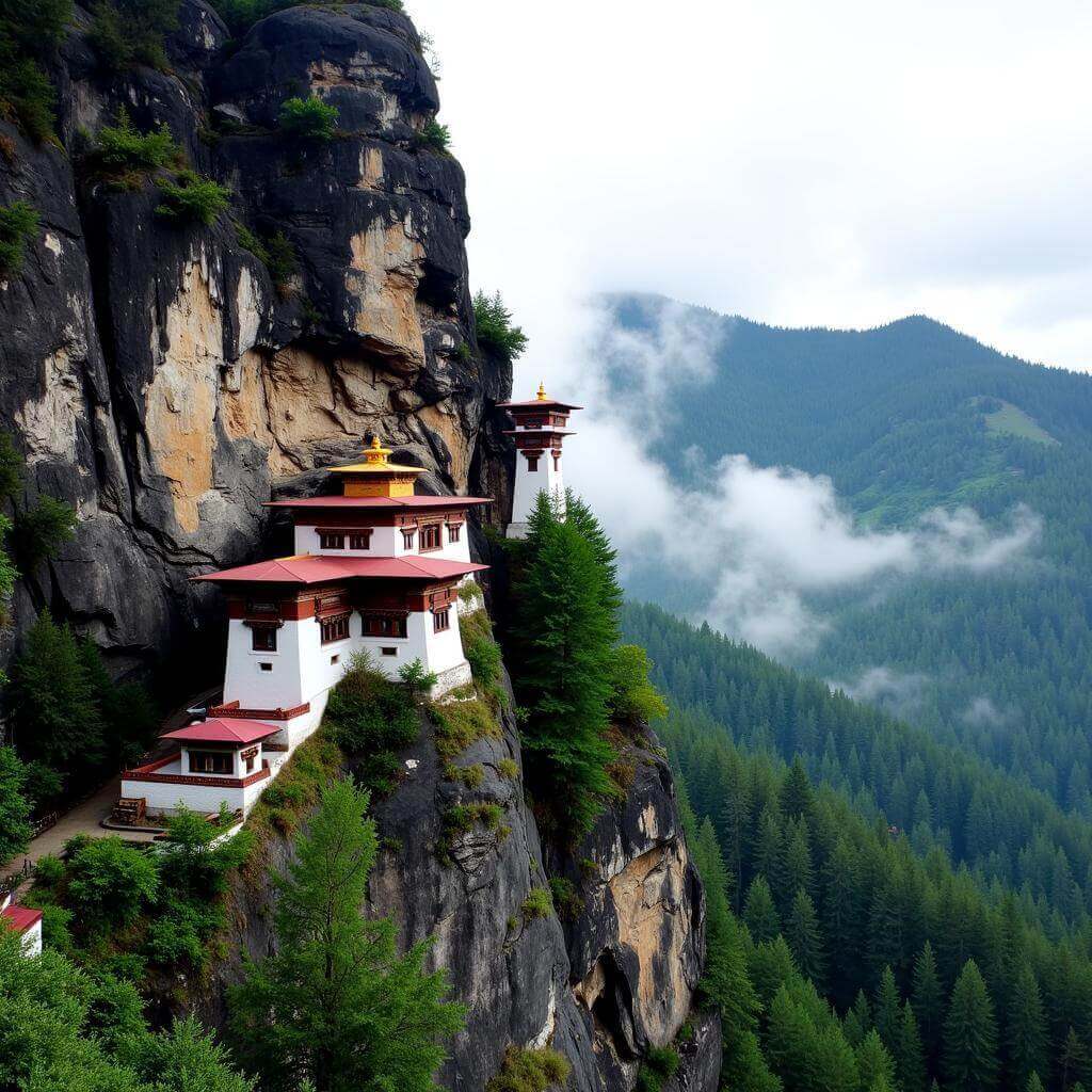 Bhutan's Tiger's Nest Monastery perched on a cliff