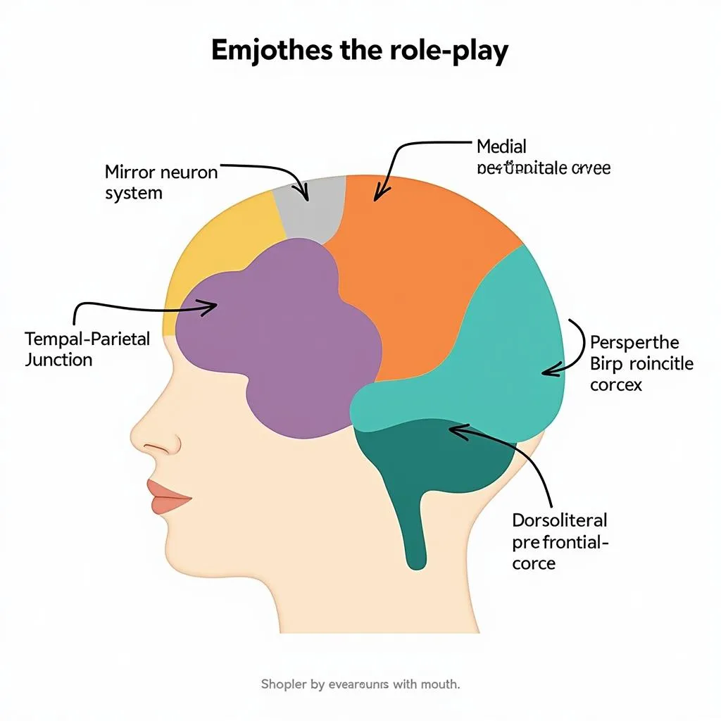 Brain regions activated during empathy and role-play