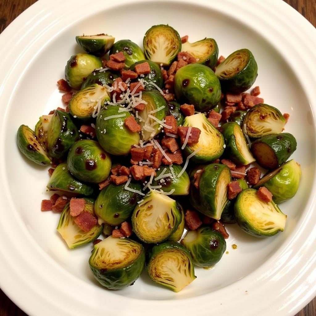 Roasted Brussels Sprouts with Balsamic Glaze