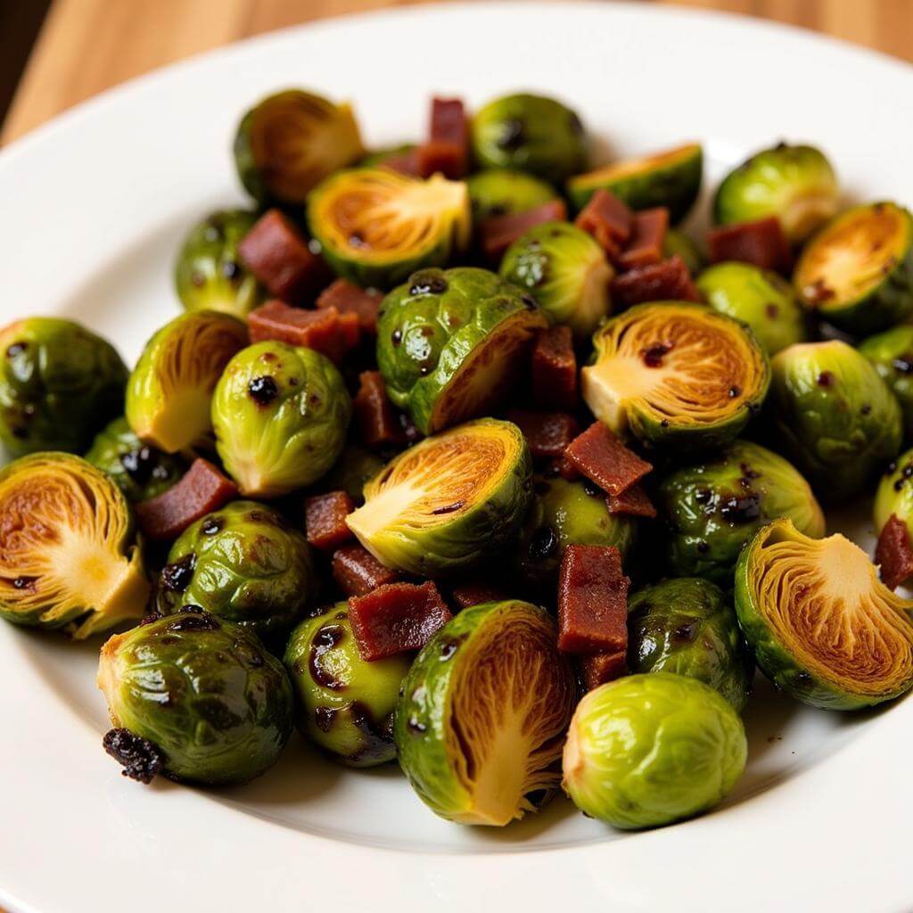 Brussels sprouts on a plate