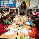 Children learning money management skills