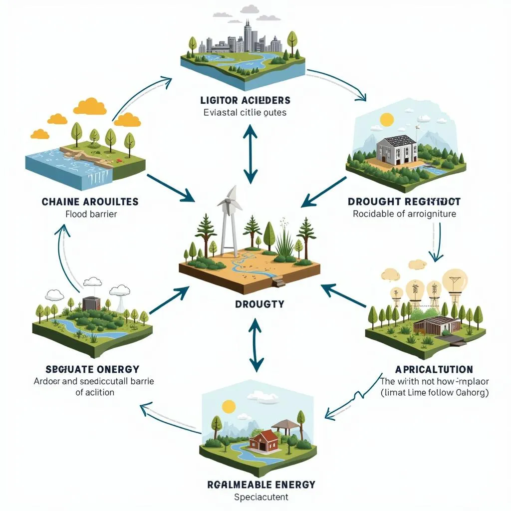 Illustration of climate change adaptation strategies