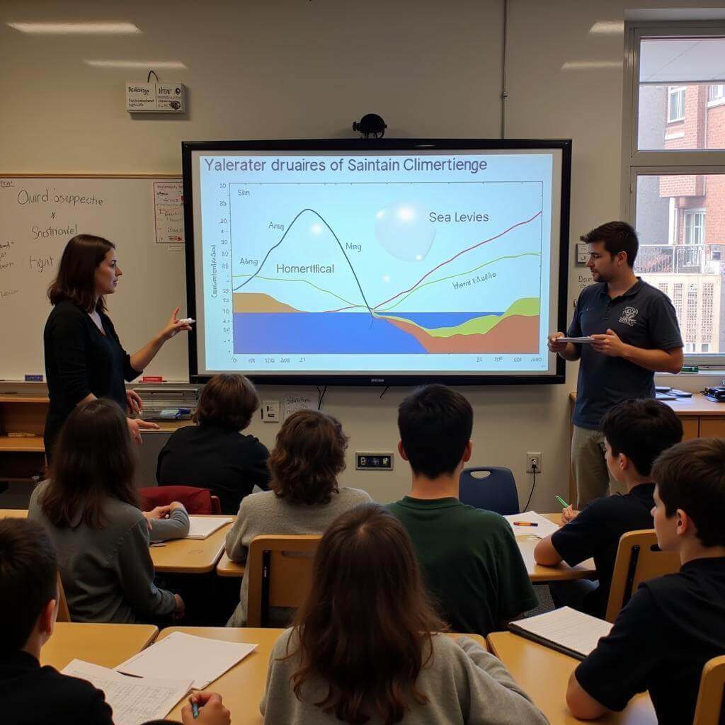 Climate change education integrated into school curriculum