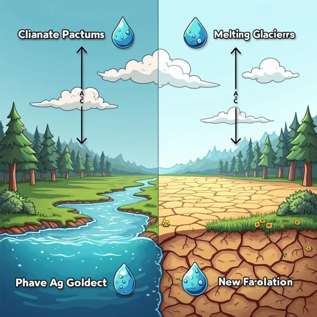 Climate change impacts on freshwater resources