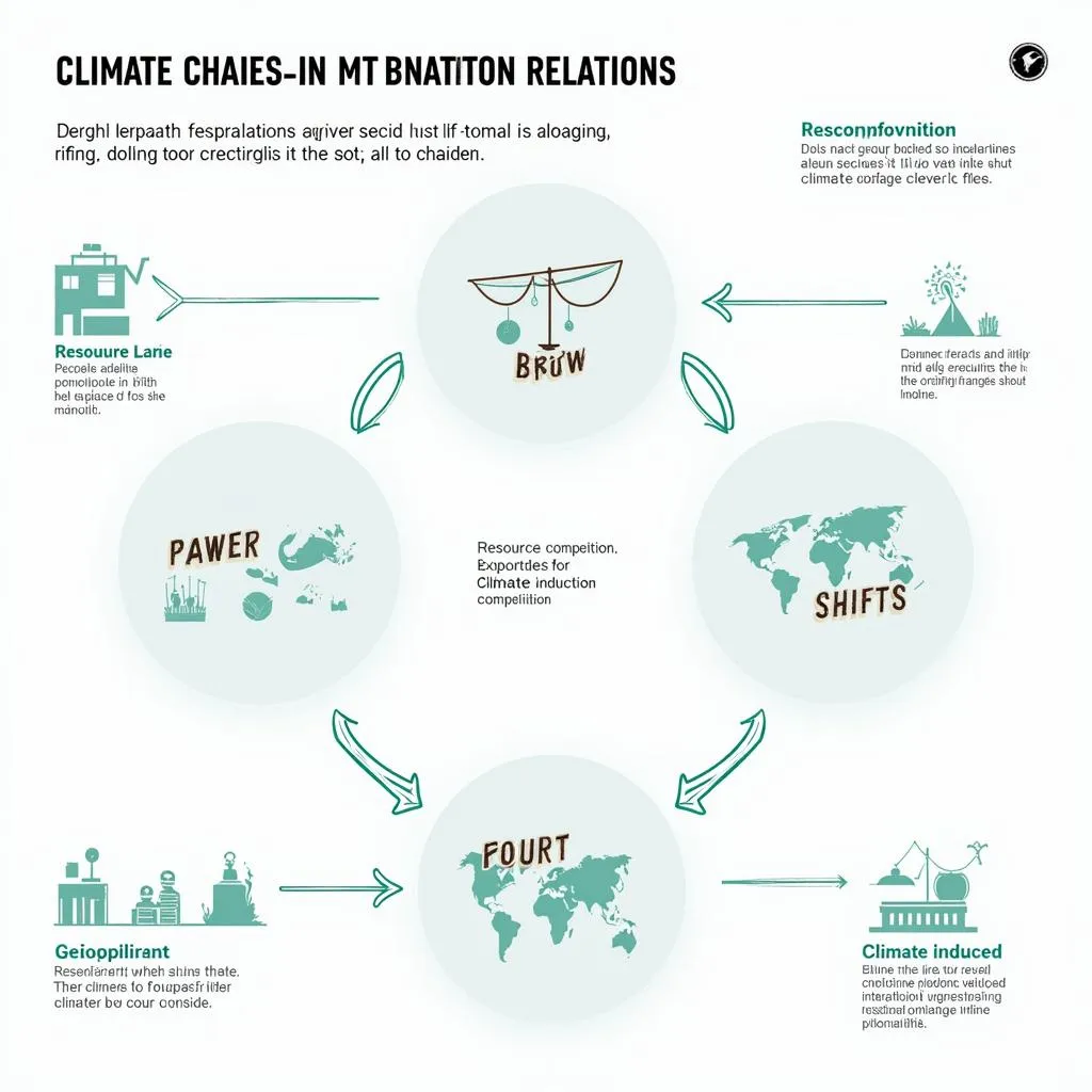 Climate change impacts on international relations