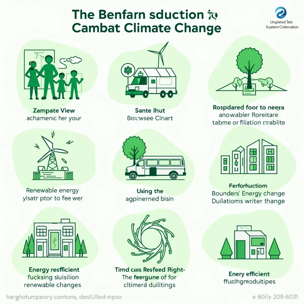 Infographic on climate change solutions