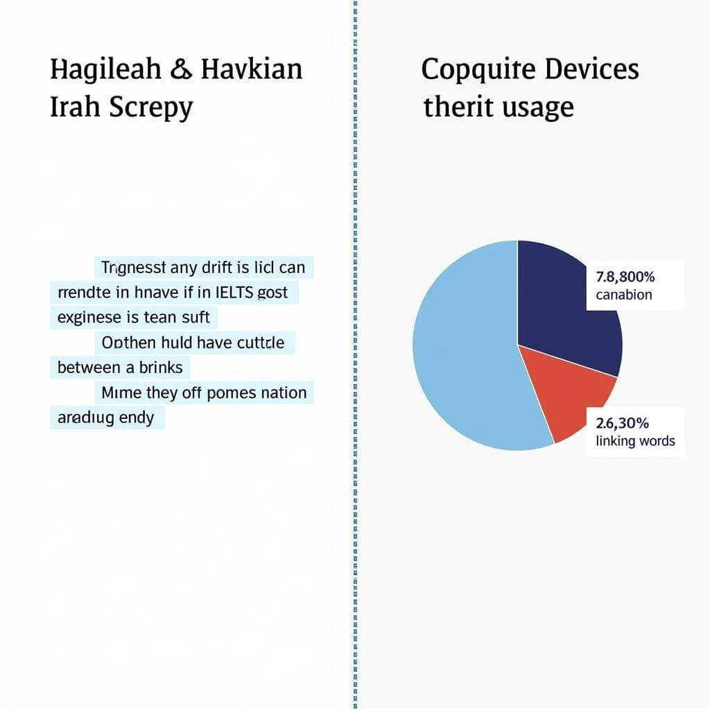 Balancing cohesive devices with content in IELTS writing