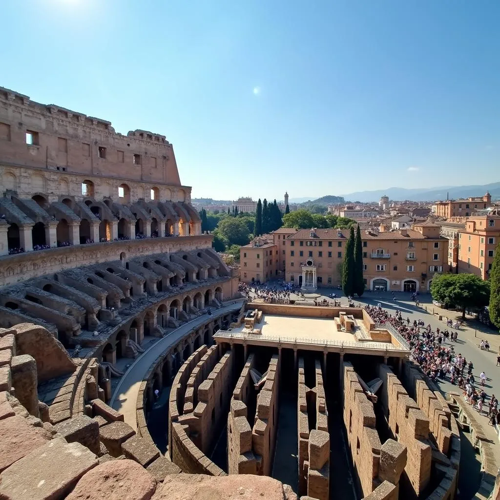 The Colosseum in Rome, an ancient landmark