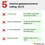 Common grammatical errors in IELTS writing