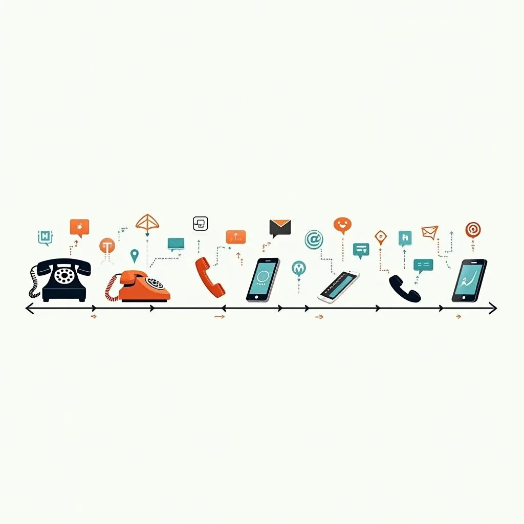 Evolution of communication through gadgets