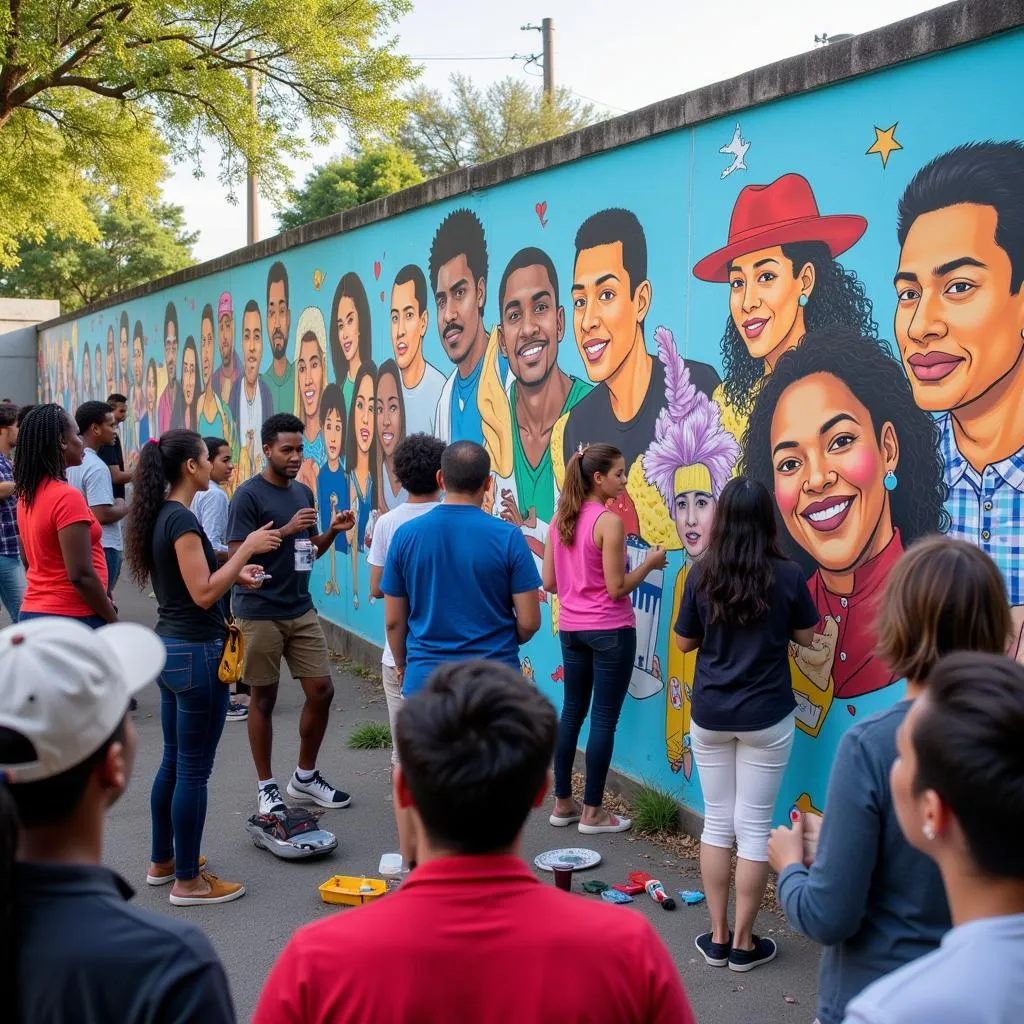 Community engagement through street art