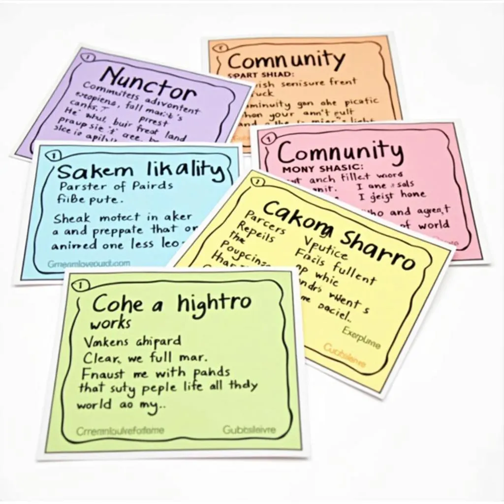 IELTS Speaking vocabulary flashcards for community events