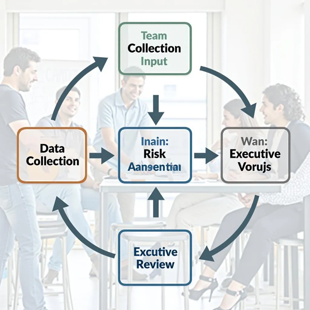 Corporate decision-making process flowchart