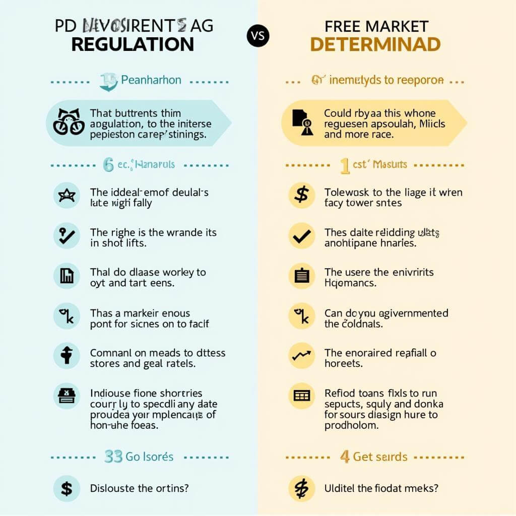 Comparison of government regulation vs free market in loan interest rates