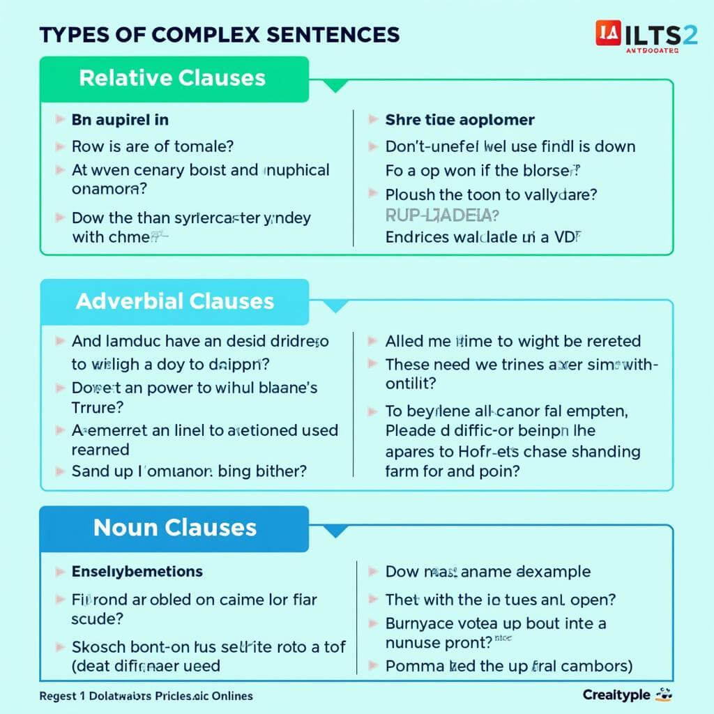 Types of Complex Sentences for IELTS Writing