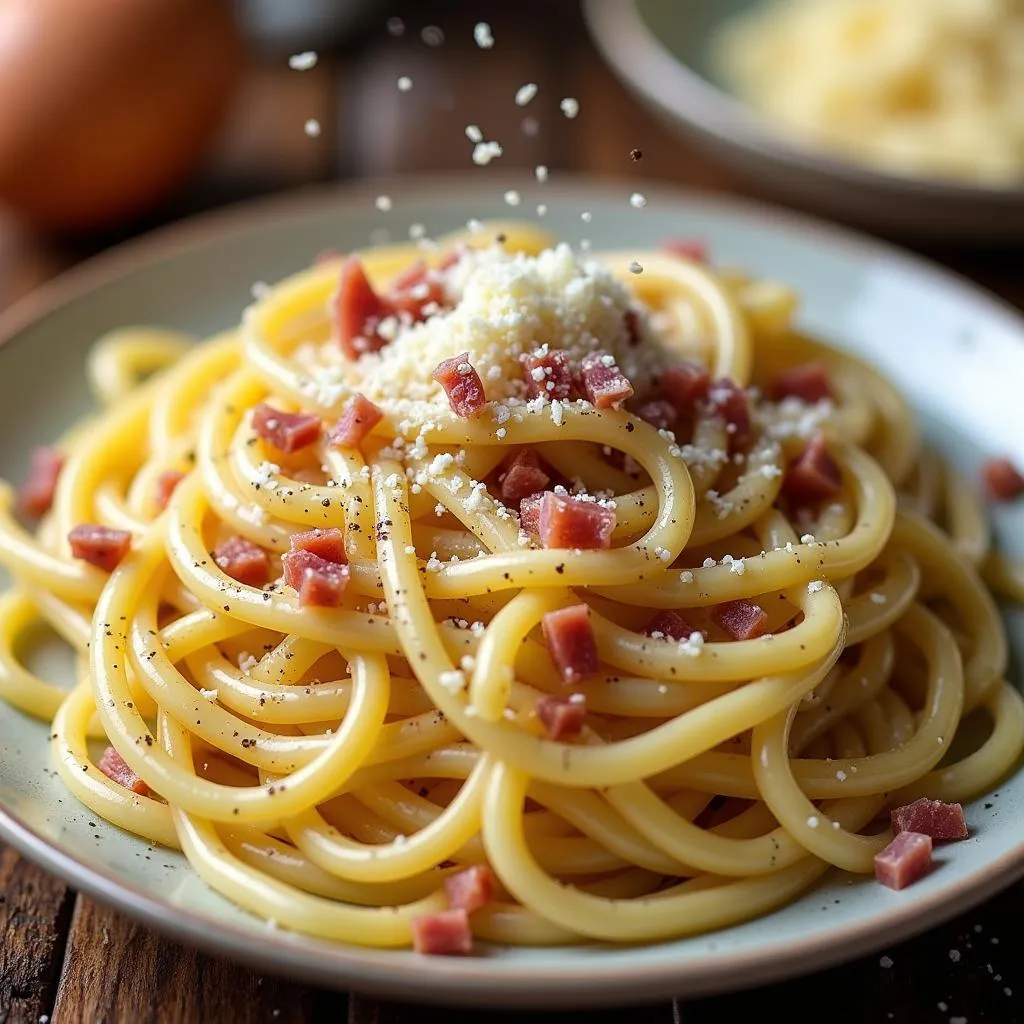 Cooking spaghetti carbonara: An authentic Italian recipe