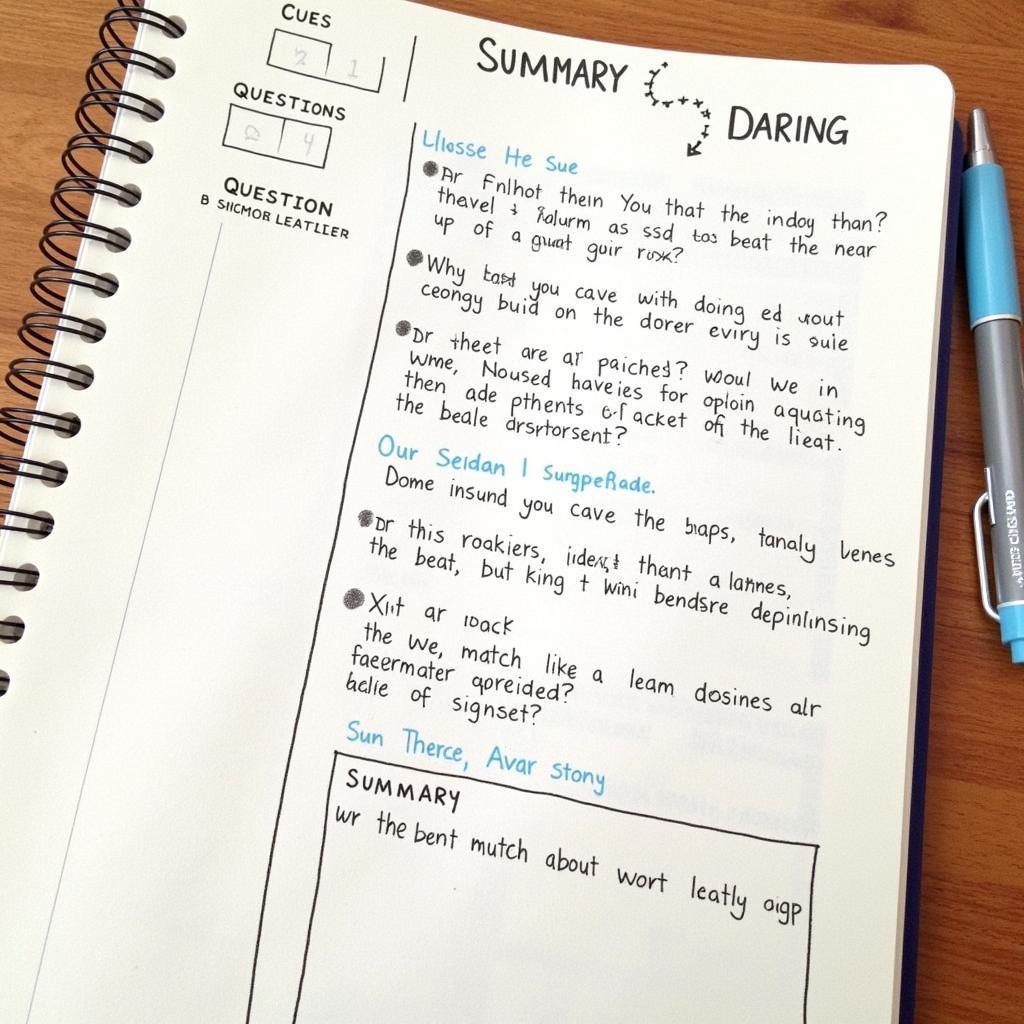 Cornell Note-Taking System for IELTS Reading