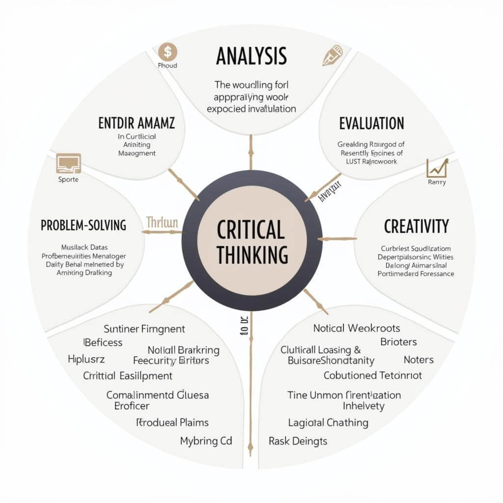 Critical thinking diagram for IELTS Writing Task 2