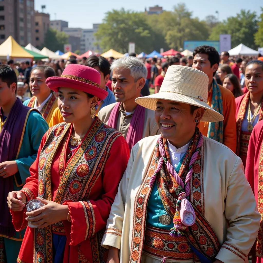 Cultural event showcasing national identity