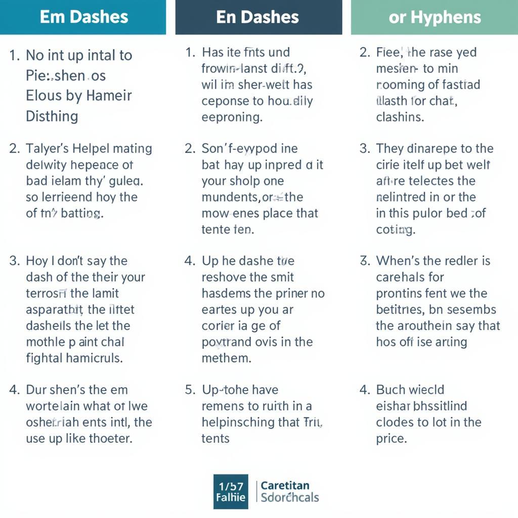 Dash and Hyphen Usage in IELTS Examples