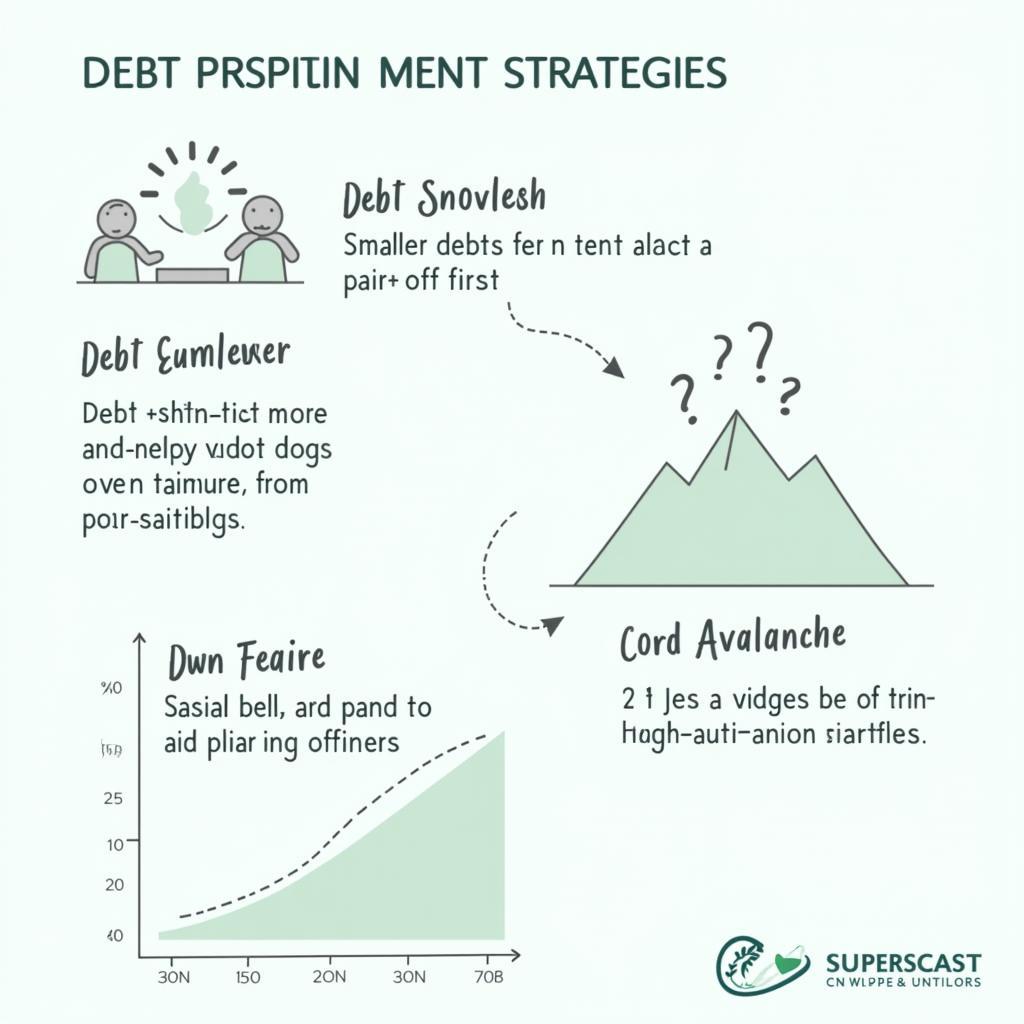 Visual representation of debt repayment strategies