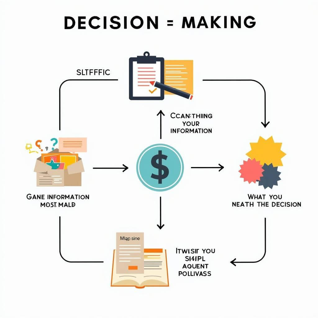 Decision making process illustration