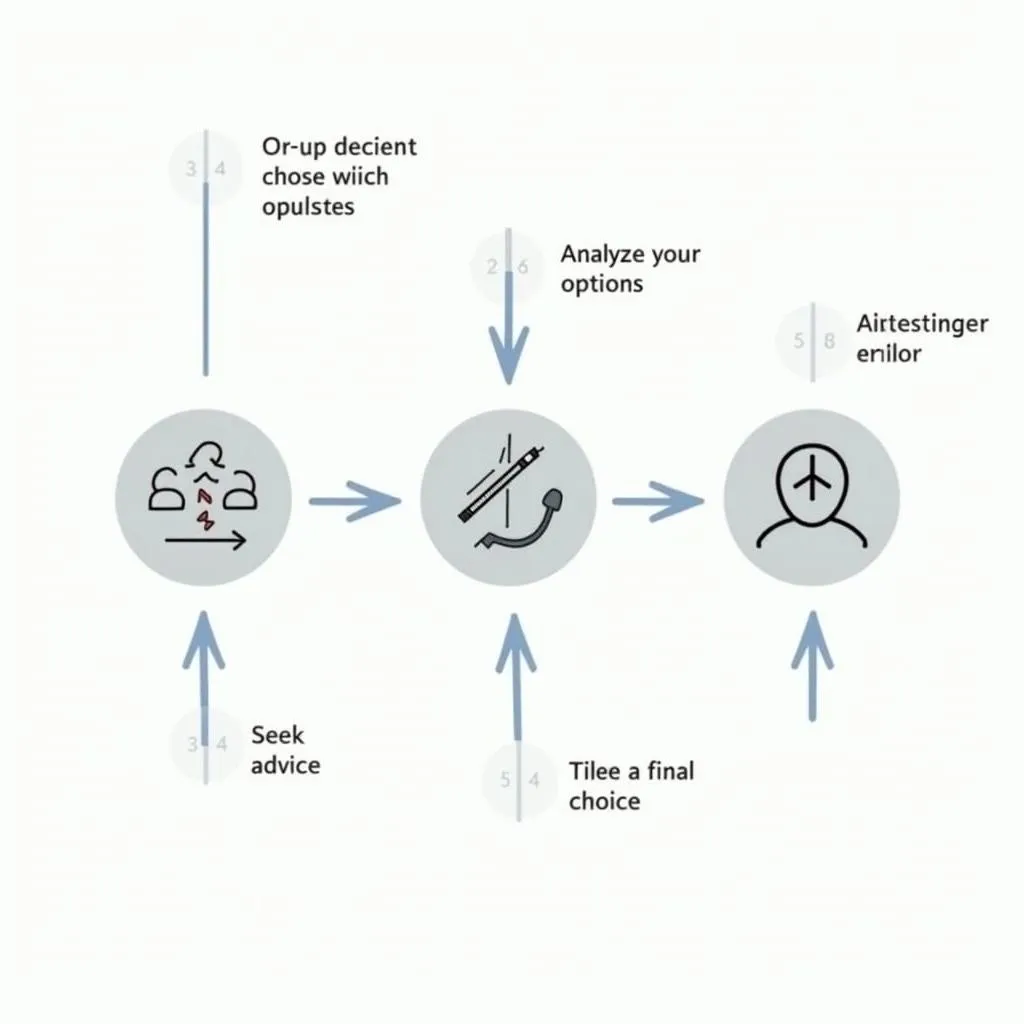 Decision-making process illustration