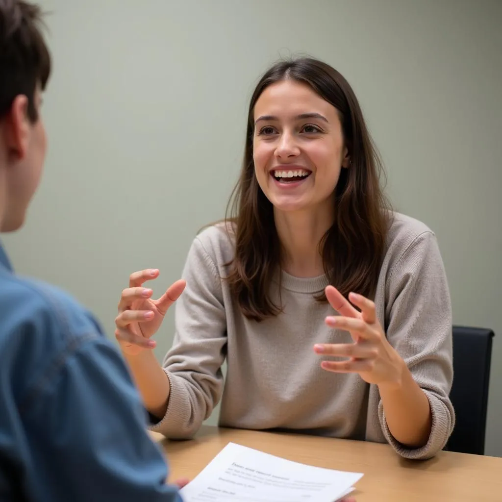 IELTS candidate describing admired friend