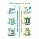 Digital transformation vs traditional banking comparison