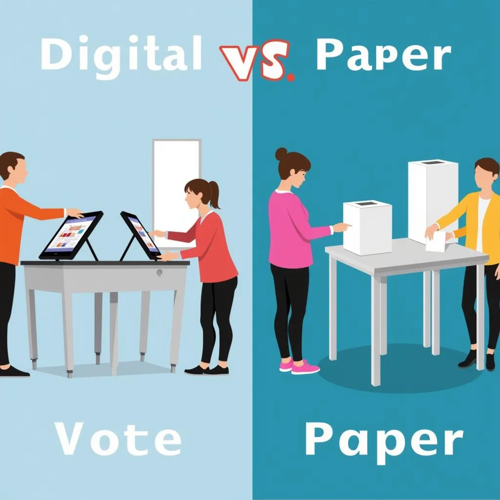 Digital vs Paper Voting Comparison