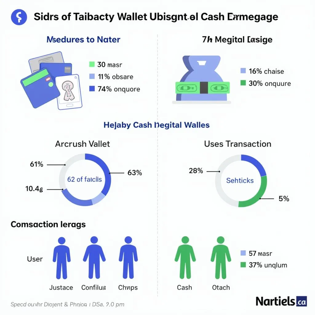 Digital wallets vs cash usage comparison