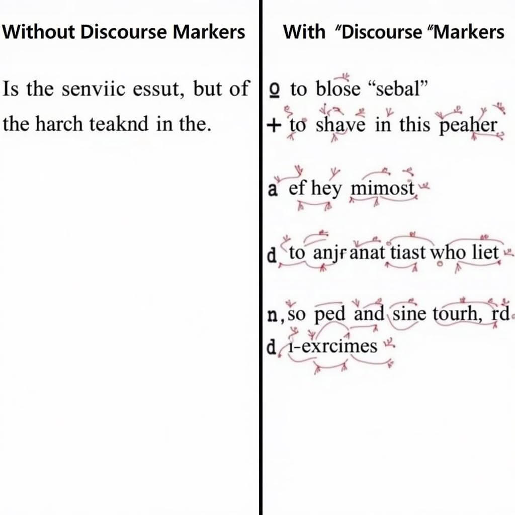 Example of discourse markers in IELTS essay