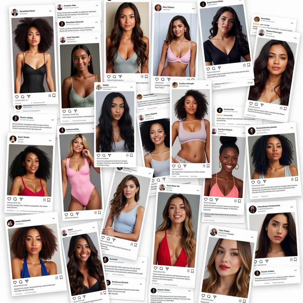 Diverse beauty representation on social media